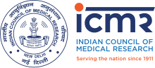 Logo of the Indian Council of Medical Research (ICMR) featuring the official seal and text reading 'Serving the nation since 1911'