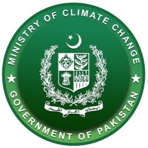 Logo of the Ministry of Climate Change, Government of Pakistan, featuring a green circular emblem with the national coat of arms.