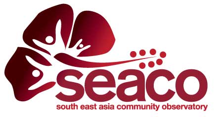 SEACO logo with stylized flower and text.